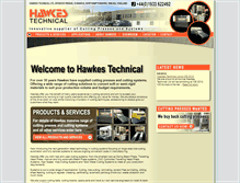 Tablet Screenshot of hawkestechnical.com